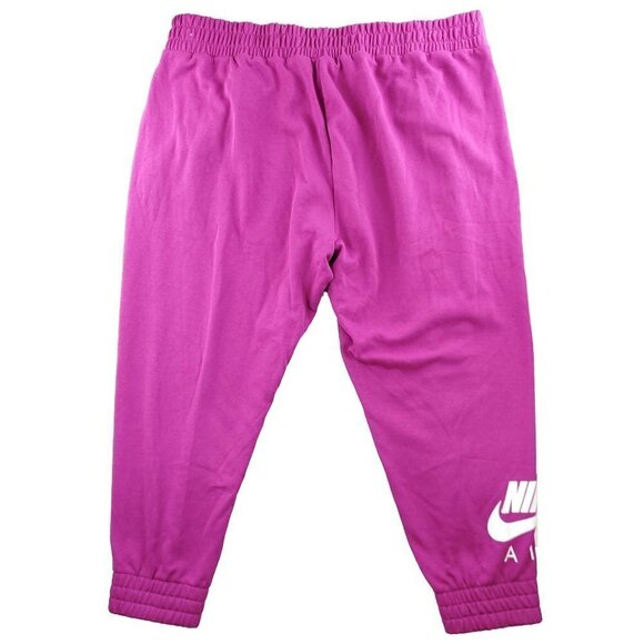 Nike Air Fleece Jogger Sweatpants Pockets Plus Size Pink Fuschia Women's 2X NWT - Picture 3 of 10